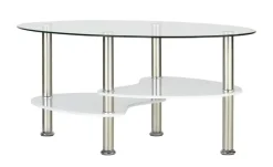 Couchtisch Beru | transparent, Weiß, lackiert | Höffner