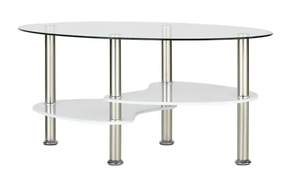 Couchtisch Beru | transparent, Weiß, lackiert | Höffner