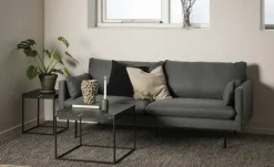 Couchtisch Campalto | Marmoroptik, Schwarz, 40 cm