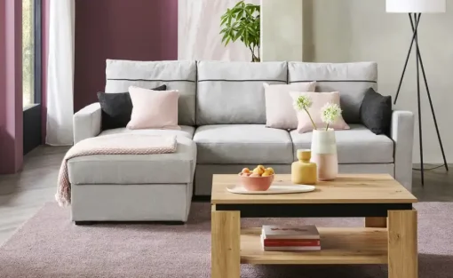 Couchtisch Colombaia | Asteiche (Nachbildung), Schwarz