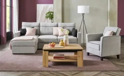 Couchtisch Colombaia | Asteiche (Nachbildung), Schwarz