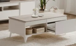 Couchtisch Dimarro | Weiß, Sand | Möbel Höffner