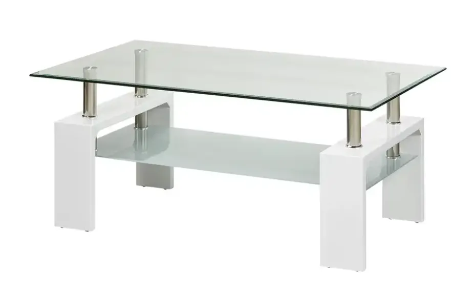 Couchtisch Elba | Weiß, Hochglanz | Möbel Höffner