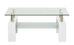 Couchtisch Elba | Weiß, Hochglanz | Möbel Höffner