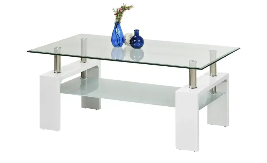 Couchtisch Elba | Weiß, Hochglanz | Möbel Höffner
