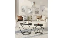 Couchtisch 2er-Set Vignole | Schwarz | Möbel Höffner