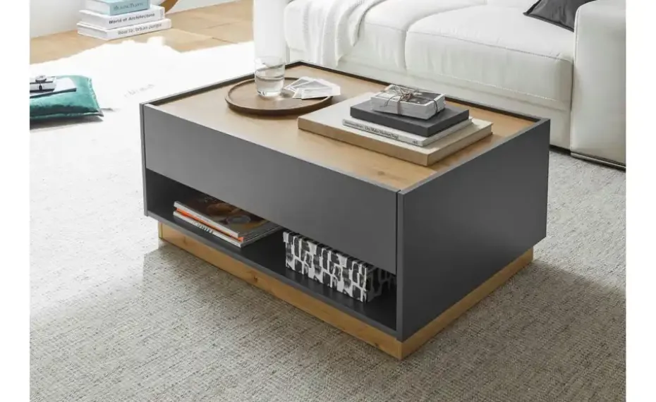 Couchtisch mit Stauraum Cande | Anthrazit | Höffner