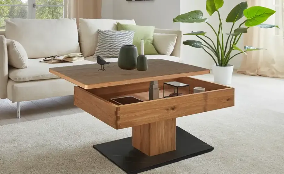 Couchtisch  Valda | Wildeiche, Marmoroptik | Höffner