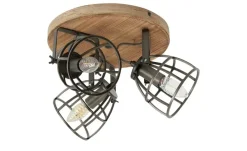 Deckenleuchte, 3-flammig, Holz/Metall | Möbel Höffner