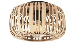 Deckenleuchte, 1-flammig. Rattanschirm  `klein`