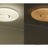 Deckenleuchte, 1-flammig, weiß mit Sternenhimmel-Effekt