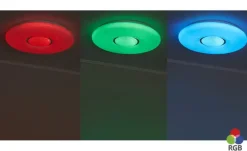 Deckenleuchte, 1-flammig, weiß mit Sternenhimmel-Effekt