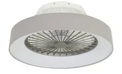 Deckenventilator mit Stoffschirm in grau | Höffner