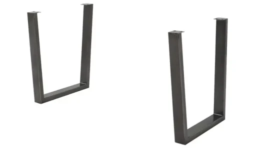 Dine + Mine Tischgestell aus Metall SigNature One | Grau, Kufen (trapezförmig)