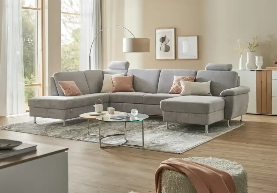 Diva Wohnlandschaft Diva | Silbergrau, Erweiterte Funktion