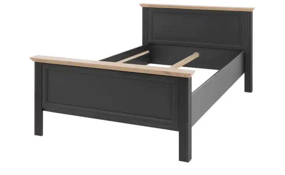 Doppelbett Varese | Graphit, 140 cm | Möbel Höffner