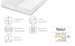 Dreamer eXpress Bonellfederkernmatratze Flexo 1 | 90 cm, 190 cm