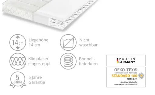 Dreamer eXpress Bonellfederkernmatratze Flexo 1 | 90 cm, 190 cm