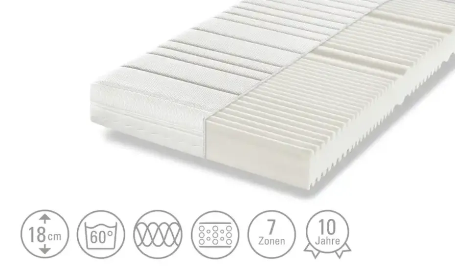 Dreamer eXpress 7-Zonen-Kaltschaumkernmatratze Puro 2 | 90 cm, 200 cm