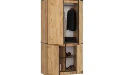 Drehtürenschrank 90 cm breit Valentina | Eiche (Nachbildung)
