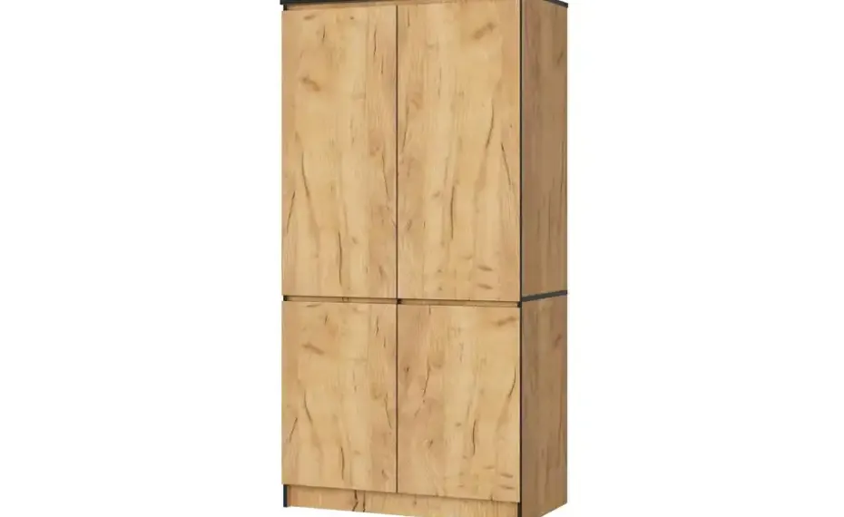 Drehtürenschrank 90 cm breit Valentina | Eiche (Nachbildung)