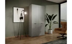 Drehtürenschrank 101 cm breit Sandbox | Grau | Höffner