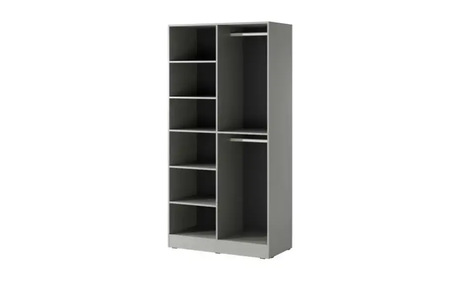 Drehtürenschrank 101 cm breit Sandbox | Grau | Höffner