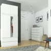 Drehtürenschrank 234 cm hoch Oda | Weiß | Möbel Höffner