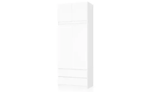 Drehtürenschrank 234 cm hoch Oda | Weiß | Möbel Höffner