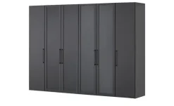 Drehtürenschrank 300 cm mit Glastüren Uma | Standardausstattung