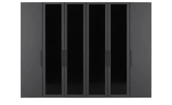 Drehtürenschrank 300 cm mit Glastüren Uma | Standardausstattung