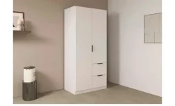 Drehtürenschrank Ellerton | Weiß, 2 Stück | Höffner