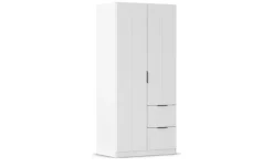 Drehtürenschrank Ellerton | Weiß, 2 Stück | Höffner