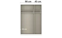 Drehtürenschrank Piove | Weiß, 3 Stück | Möbel Höffner