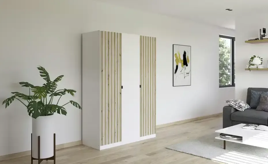 Drehtürenschrank Piove | Weiß, 3 Stück | Möbel Höffner