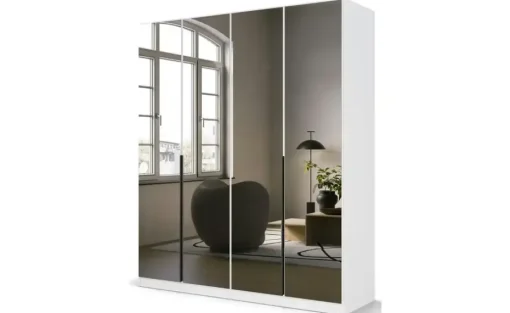 Drehtürenschrank Selah | Weiß, 181 cm | Möbel Höffner