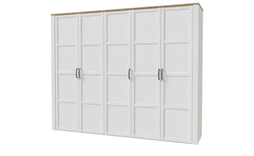 Drehtürenschrank Toneo | Weiß, 265 cm | Möbel Höffner