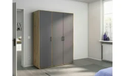 Drehtürenschrank Yarm | Absetzung: Eiche Artisan, 140 cm