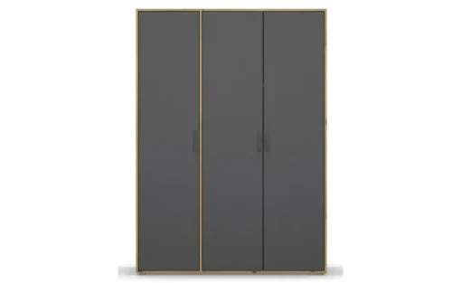 Drehtürenschrank Yarm | Absetzung: Eiche Artisan, 140 cm