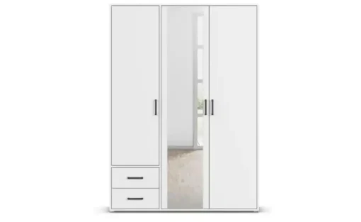 Drehtürenschrank Yarm | ohne Absetzung, 140 cm