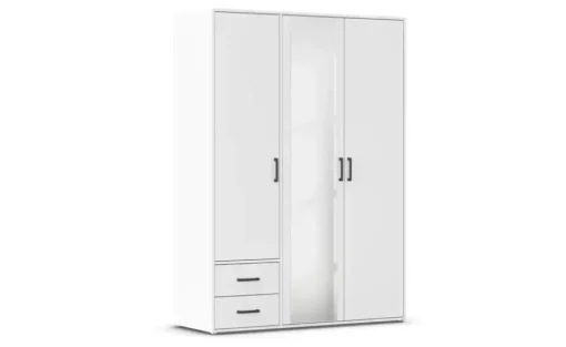 Drehtürenschrank Yarm | ohne Absetzung, 140 cm