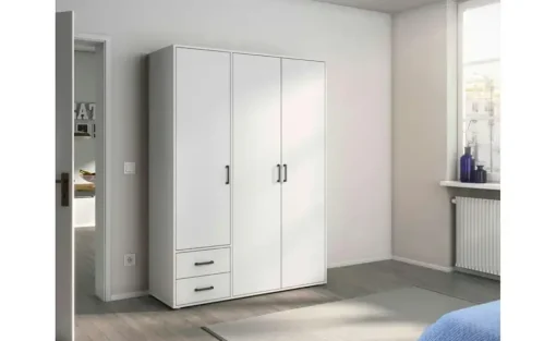 Drehtürenschrank Yarm | ohne Absetzung, 140 cm