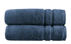 Duschtuch (70 x 140cm), 2er-Set Marineblau Kuschel Wuschel