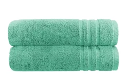 Duschtuch (70 x 140cm), 2er-Set Minze Soft Cotton