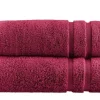 Duschtuch (70 x 140cm), 2er-Set Rubinrot Kuschel Wuschel