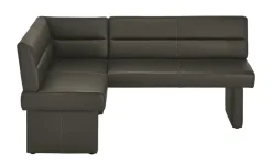 Eckbank  Leder Canto II | Schokoladenbraun, links