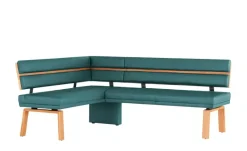 Eckbank  Leder Canto III | Blau, links | Möbel Höffner