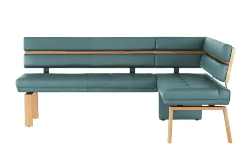 Eckbank  Leder Canto III | Blau, rechts | Möbel Höffner