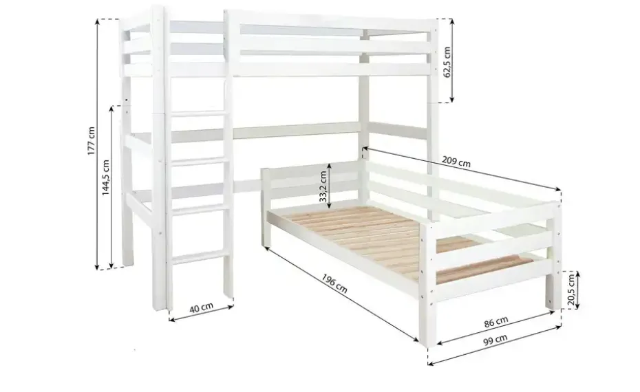 Eck-Etagenbett ECO Luxury | Mit Rollrost | Höffner