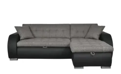 Ecksofa Aries | Grau, Schwarz, rechts | Möbel Höffner